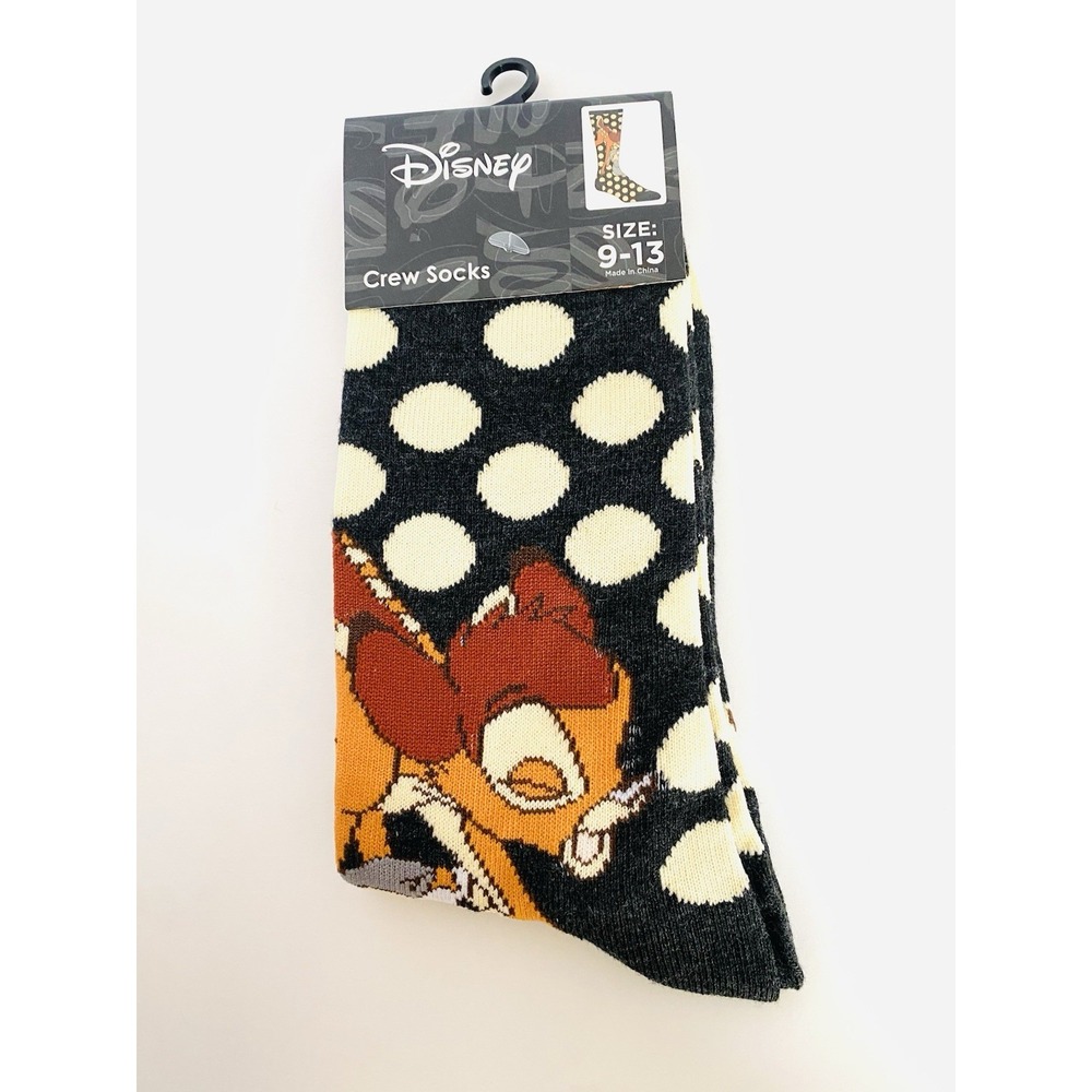 New Disney Bambi Women's/Men's Crew Socks Size 9-13 NEW